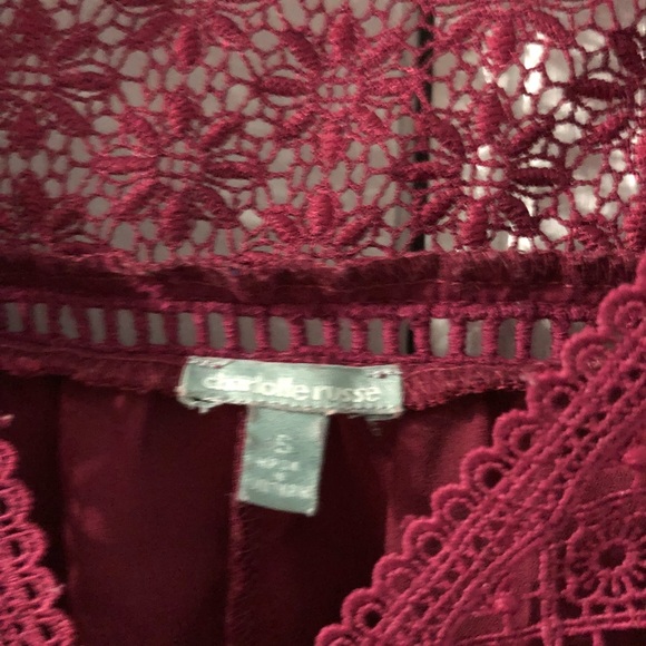Magenta lace blouse - Picture 5 of 5